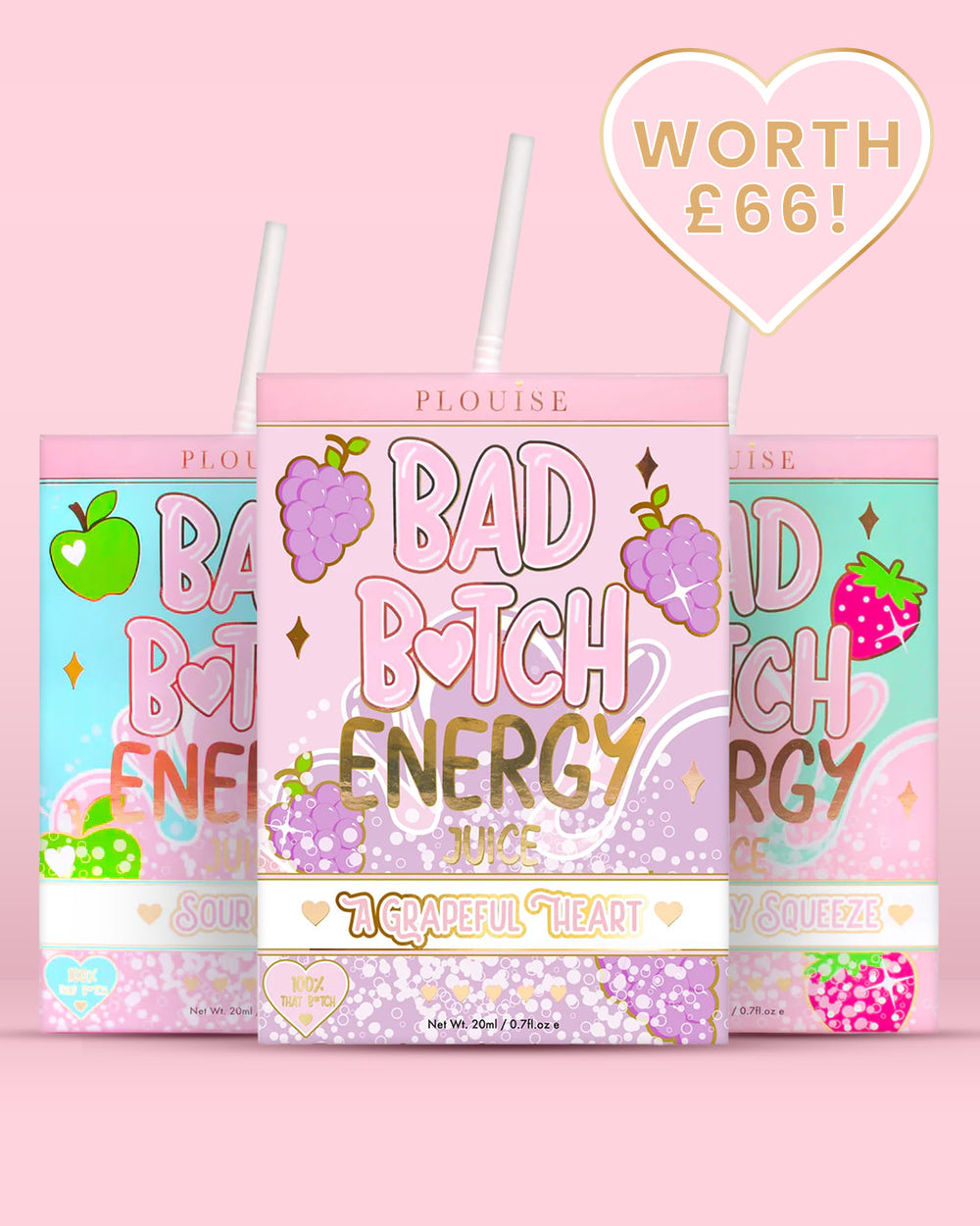 Trio pour les lèvres énergétiques Bad Bitch