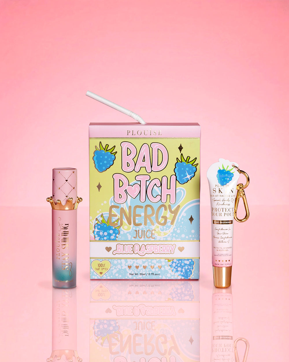 Bad Bitch Energy Lip Conditioner & Lip Oil Duo - Blue Raspberry