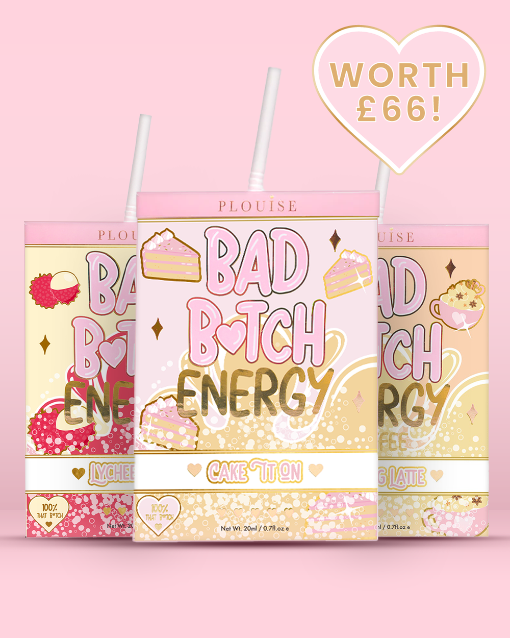 Trio pour les lèvres énergétiques Bad Bitch