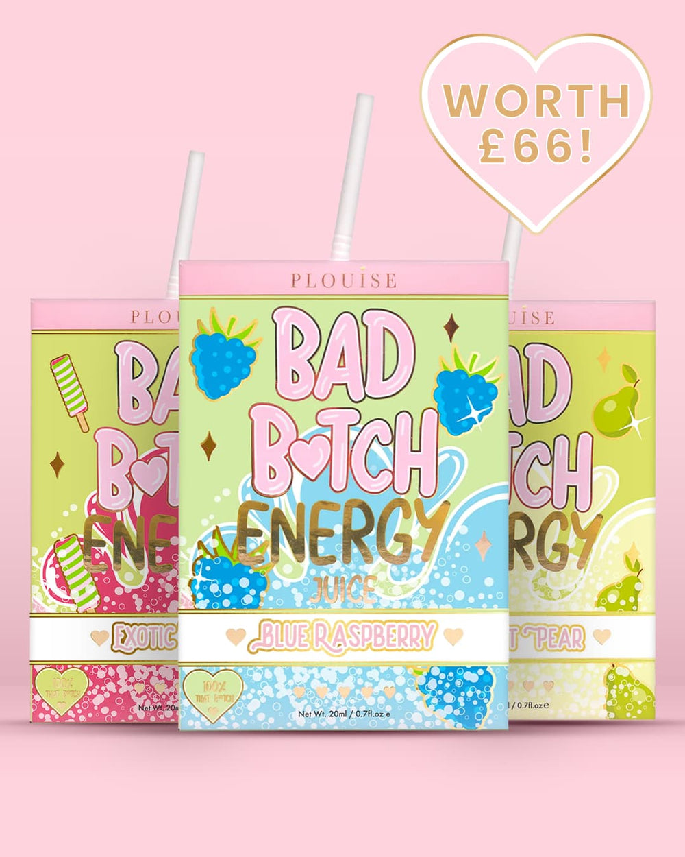 Trio pour les lèvres énergétiques Bad Bitch