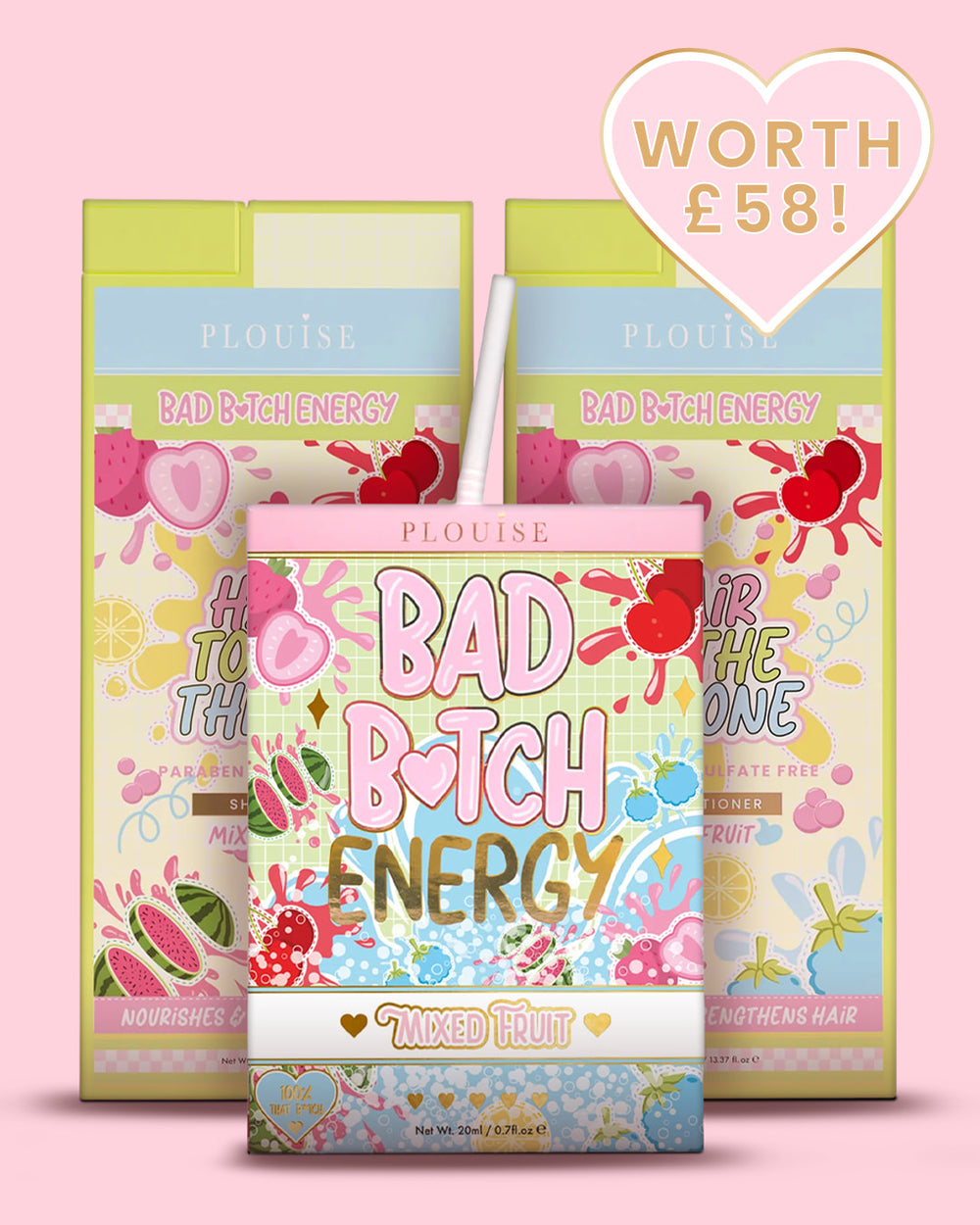 Soft Girl Bad Bitch Energy & Hair Care Bundle