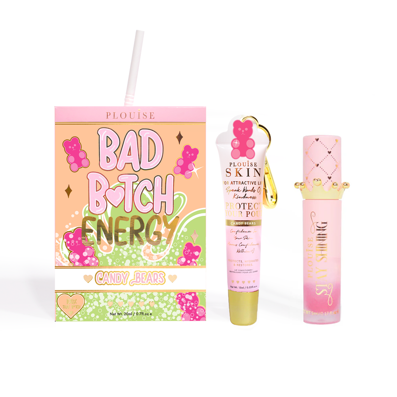 Duo revitalisant et huile pour les lèvres Bad Bitch Energy - Fraise