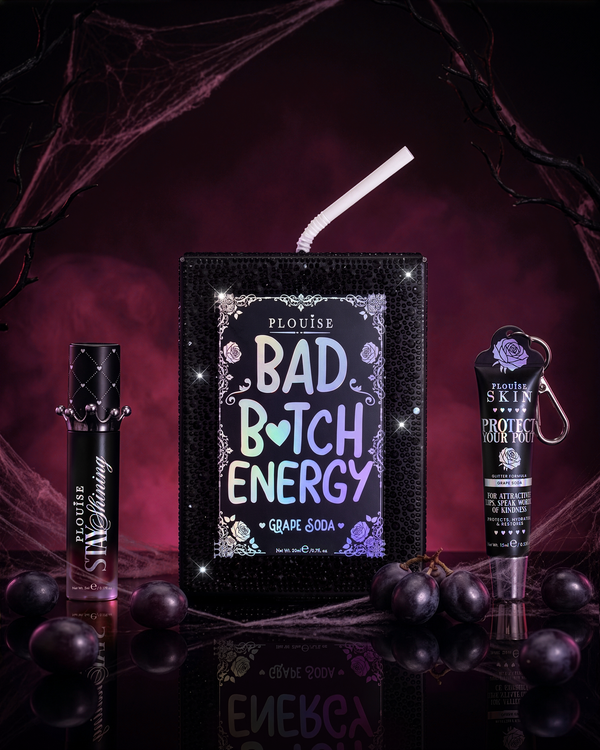 Duo d'après-shampooing et d'huile pour les lèvres Halloween Crystal Bad Bitch Energy