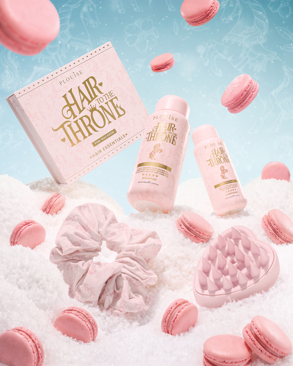 Ensemble de soins capillaires macaron rose Hair To The Throne