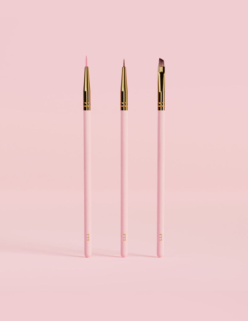 Learning Lines - Ensemble de 3 pinceaux pour eye-liner et détails