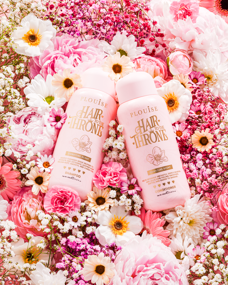 Ensemble shampoing et revitalisant au parfum signature