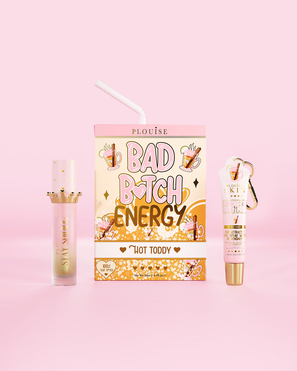 Bad Bitch Energy Lip Conditioner & Lip Oil Duo - Hot Toddy