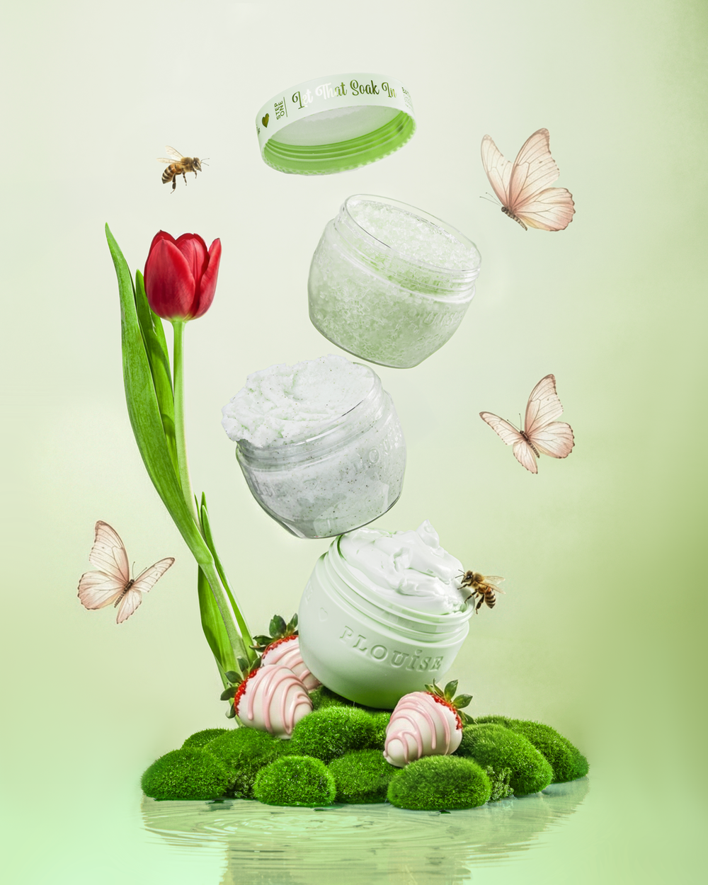 Hop Into Self-Care Ensemble de beurre corporel, gommage corporel et sels de bain
