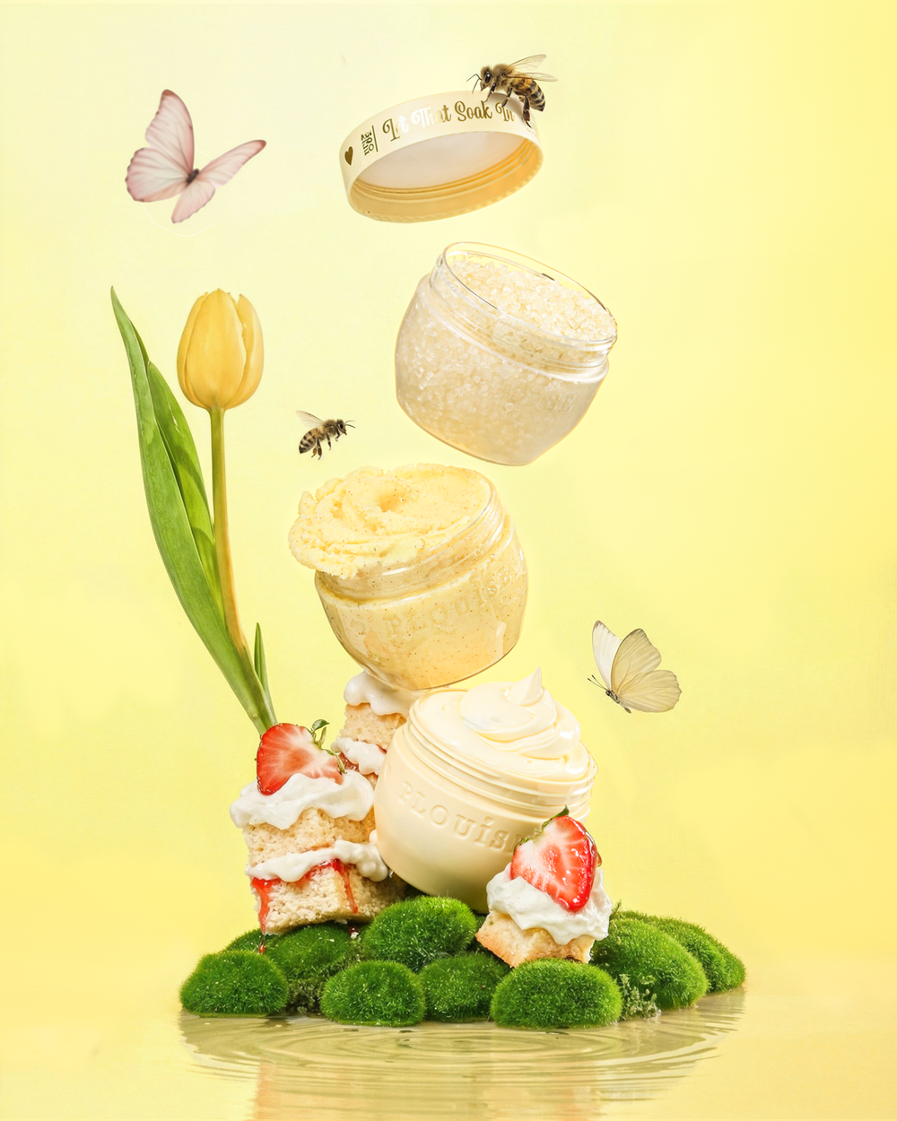 Hop Into Self-Care Ensemble de beurre corporel, gommage corporel et sels de bain