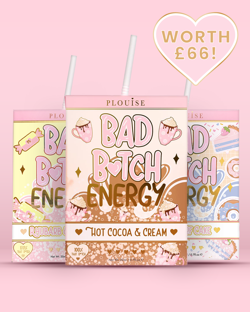 Trio pour les lèvres énergétiques Bad Bitch