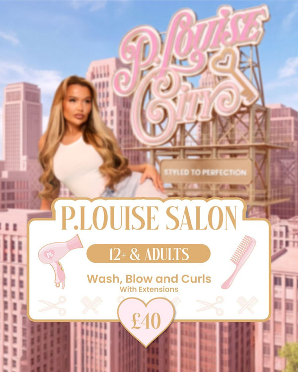 Adults and Over 12s Wash, Blow and Curls with Extensions