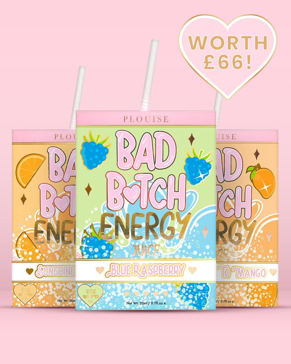 Trio pour les lèvres énergétiques Bad Bitch