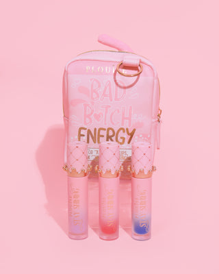 P.Louise Gloss Boss Stay Shining Lip Oil Trio & Bag