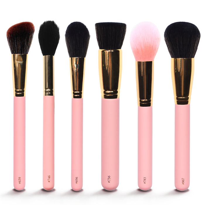 Ensemble complet de pinceaux visage et corps de 18 pièces avec trousse de maquillage