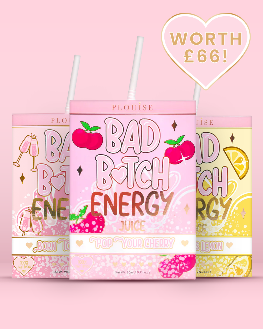 Trio pour les lèvres énergétiques Bad Bitch