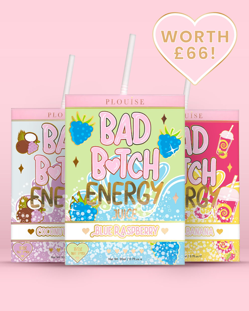 Trio pour les lèvres énergétiques Bad Bitch