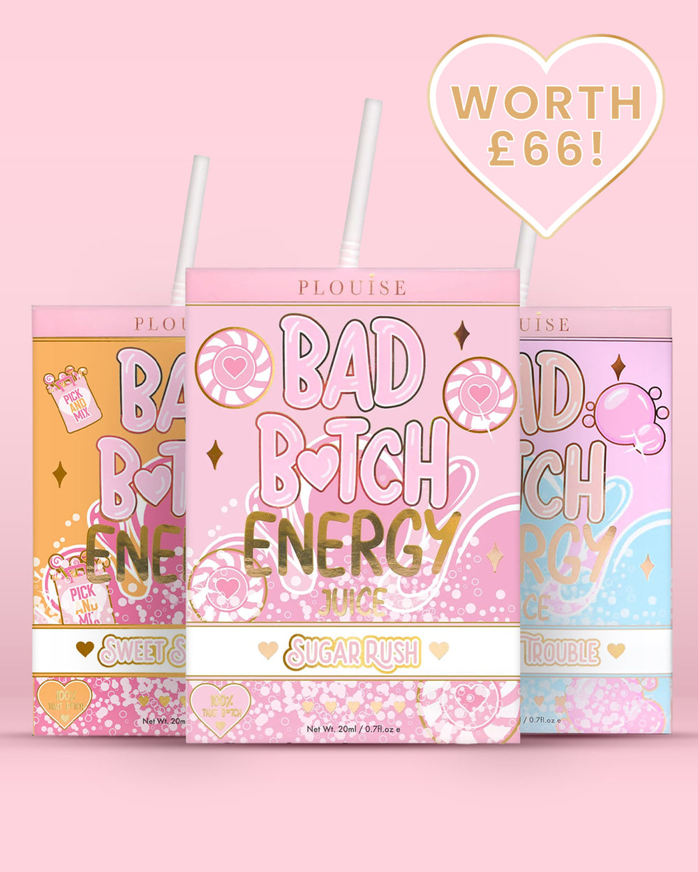 Trio pour les lèvres énergétiques Bad Bitch