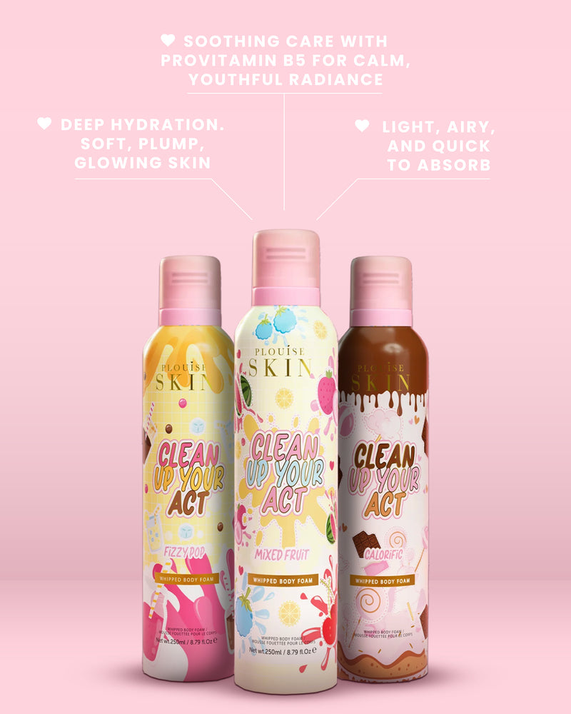 Trio de mousse fouettée pour le corps Clean Up Your Act