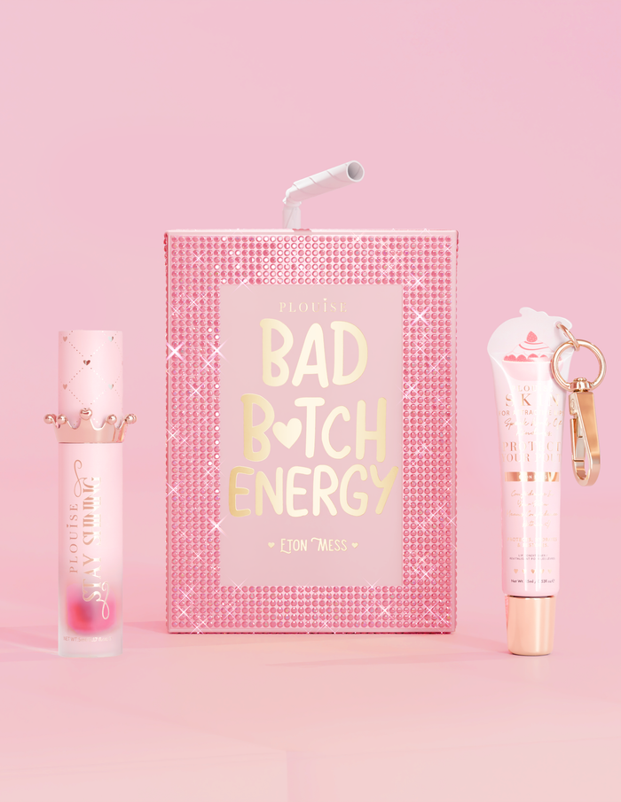 Coffret cadeau trio cristal pour les lèvres et spray désinfectant pour les mains