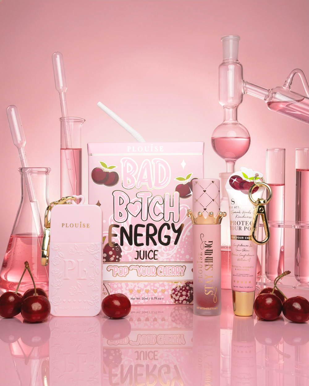 Duo lèvres et mains Cherry Crush