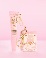P.Louise Moisture Magic Duo comprenant un baume à lèvres et un tube de gommage pour les lèvres, tous deux au parfum shortcake aux fraises