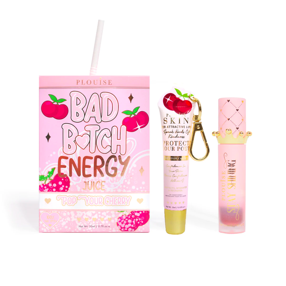 Bad Bitch Energy Lip Conditioner & Lip Oil Duo - Cherry