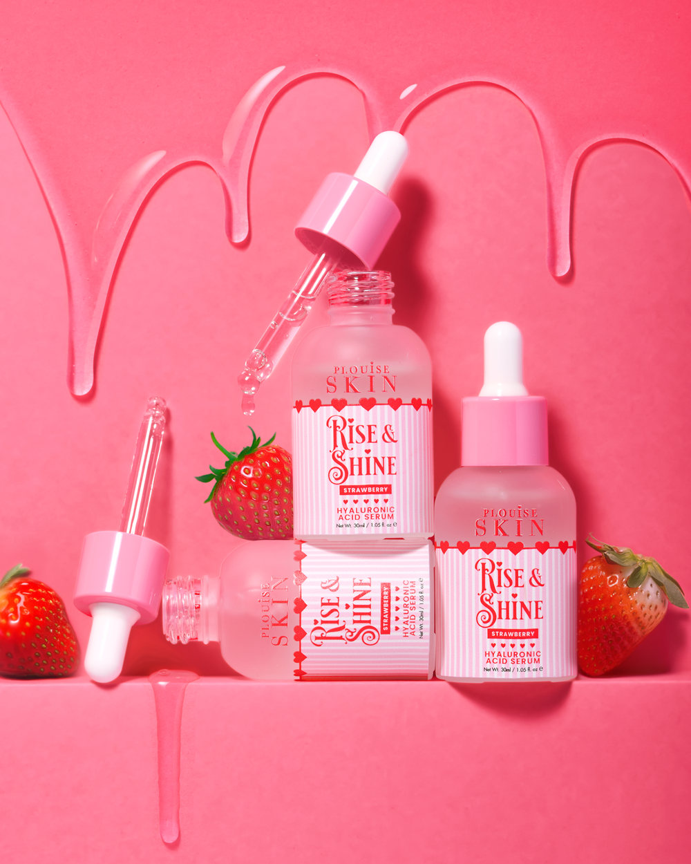 Sérum à l'acide hyalruonique Strawberry P.Louise Rise & Shine