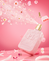 Spray désinfectant pour les mains porte-clés portable rose P.Louise au parfum signature