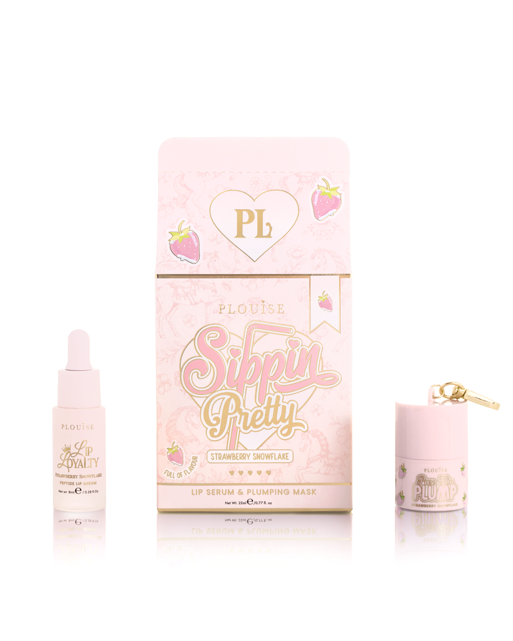 Flocon de neige aux fraises
