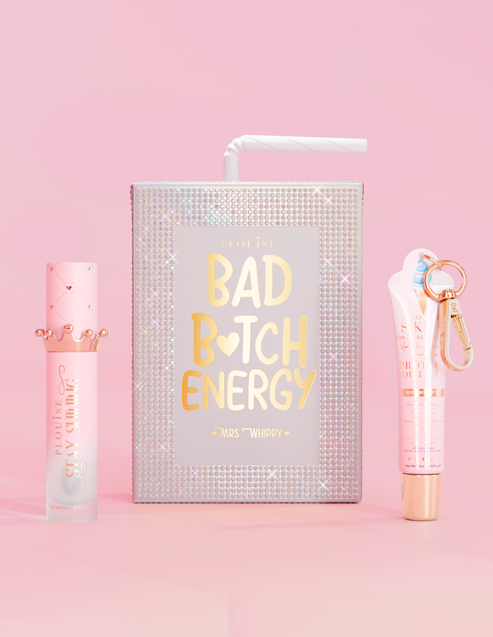 Coffret cadeau trio cristal pour les lèvres et spray désinfectant pour les mains