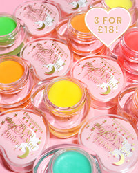 Collection colorée de masques de nuit pour les lèvres roses en forme de cœur P.Louise