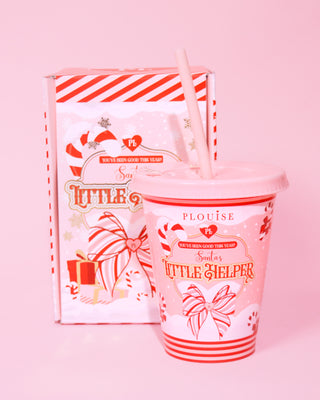 P.Louise Bébé Il fait froid dehors et les gobelets à bec du Petit Assistant du Père Noël