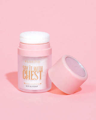 P.Louise Dites-le avec des paillettes pour le corps ample sur la poitrine