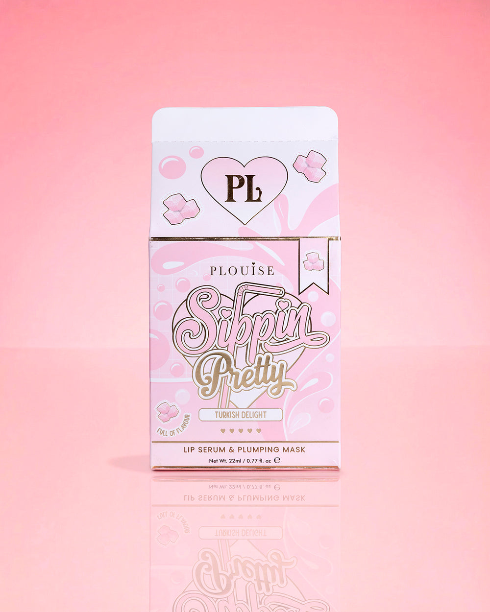 Duo de sérum et de traitement pour les lèvres Pretty Peptide P.Louise Sippin Emballage de délice turc