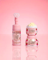 P.Louise Strawberry Obsessed For Less products on a pink background