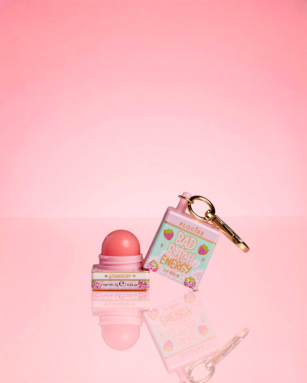 P.Louise Strawberry Keychain Lip Balm