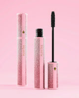 Mascara P.Louise Cry Baby avec boîtier pailleté sur fond rose